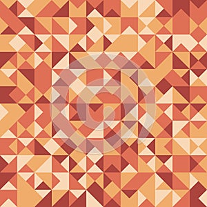 Vector abstract seamless pattern with randomly colored triangles