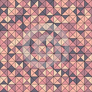 Vector abstract seamless pattern with randomly colored triangles