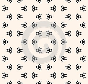 Vector abstract seamless pattern with simple geometric figures