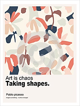 Vector abstract shape flower illustration seamless repeat pattern art poster digital artwork