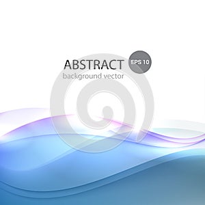 Vector Abstract smooth color wave background.