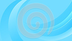 Vector Abstract Smooth Waves in Light Blue Gradient Background