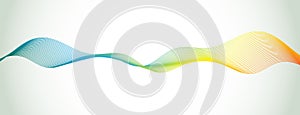 Vector abstract spectrum curved lines background. Brochure and site design. Colorful wave.