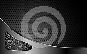 Vector abstract steel texture system working concept background