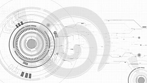 Vector abstract technological sketch background