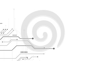 Vector Abstract technology circuit lines. Technology vector background. Technology graphic design background. eps10.