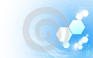 Vector abstract technology innovation clean design background