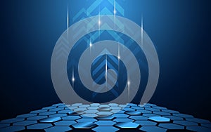 Vector abstract technology innovation move up background