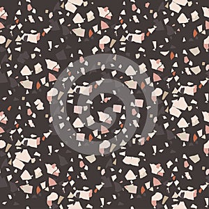 Vector abstract terazzo seamless pattern.