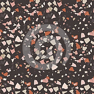 Vector abstract terazzo seamless pattern.