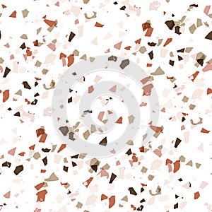 Vector abstract terazzo seamless pattern
