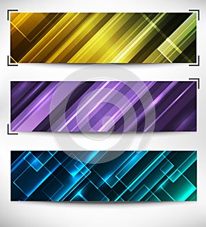 Vector abstract web banner