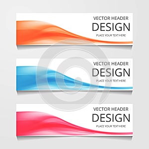 Vector abstract web banner design template. Collection of web banner template. Abstract geometric web design banner template.