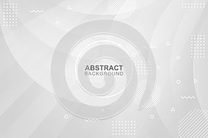 Dompbackground: Abstract Curvy Stripe White Background