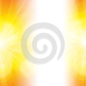 Vector : Abstract yellow and orange sunshine