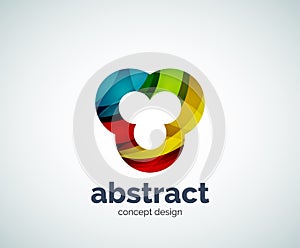 Vector abstruse shape logo template photo