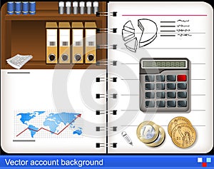 Vector accounting background