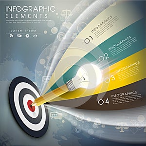 Vector accurate idea infographic elements