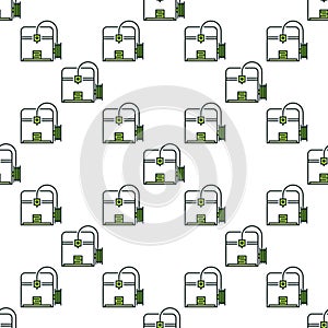 Vector Additive Manufacturing or 3D printer colored seamless pattern