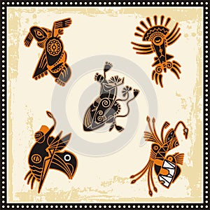 Vector African Tribal Ornaments