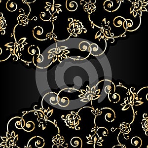 Vector aged ornament with scratch and attrition.