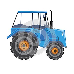 A vector agricultural tractor isolated on a white background for the dealer