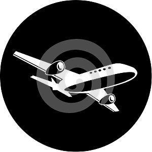 Vector airliner icon
