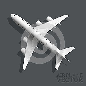 Vector Airplane Top View