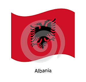 Vector of Albania flag