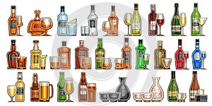 Vector Alcohol Set