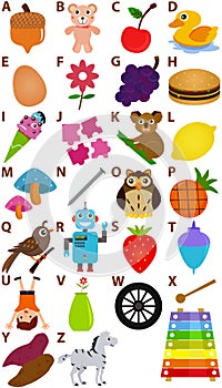 Vector Alphabet Set : A to Z