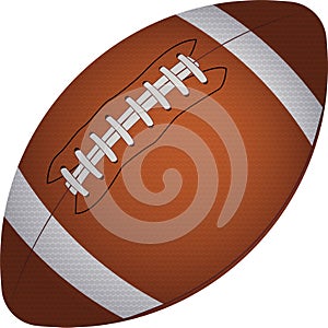 Vector American football ball, football ball Icon. Realistic illustration for web design, logo, icon, app, UI. Isolated