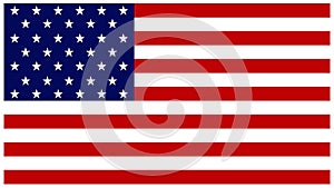Vector American USA flag background.