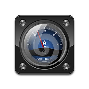 Vector ammeter icon