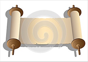 Vector ancient scrolls photo