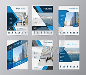 Vector annual report brochure flyer design template photo