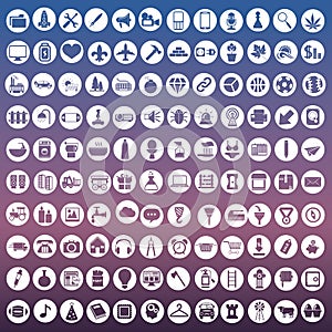 Vector Application Web Icons Set in Flat Design