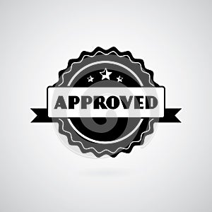 Vector approved stamp