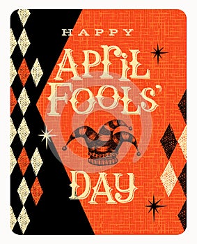 Vector April Fools Day card or banner design photo