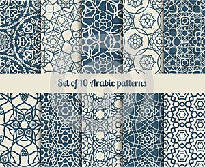 Vector arabic patterns