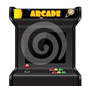 Vector arcade machine photo