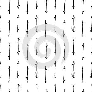 Vector arrow background, retro pattern