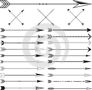 Flecha acortar arte colocar en blanco 