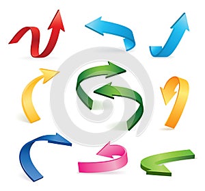 Vector arrow icon set