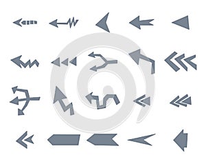 Vector arrow icon set