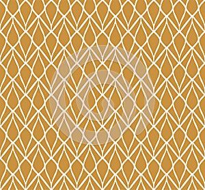 Vector Art Deco Style Seamless Pattern. Abstract Ornament Background.