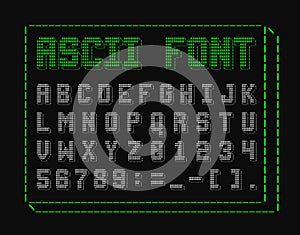ASCII Font photo