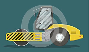 Flat asphalt compactor