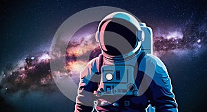 Vector Astronaut Team in Space Illustration