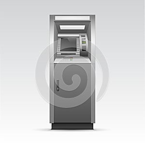 Vector ATM Bank Cash Machine Isolated